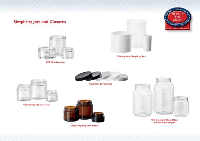 Neville and More creates more sizes of Simplicity Jars that are available direct from stock